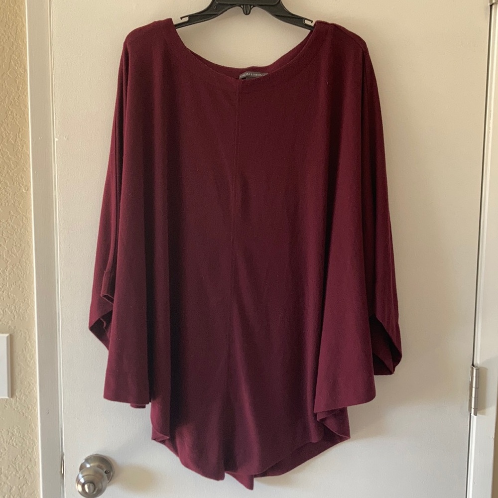 Chelsea & Theodore Poncho Sweater
